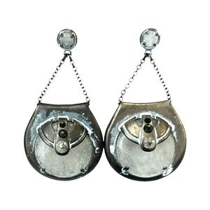 Vintage All Saints Stone Grunge Statement Earrings